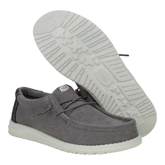 Hey Dude Wally Workwear Granite Grey/Black Cipő