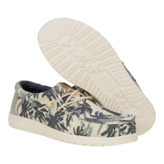 Hey Dude Wally Palm Jute Egret/Cloud Blue Cipő