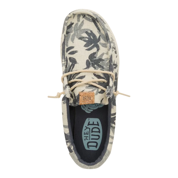 Hey Dude Wally Palm Jute Egret/Cloud Blue Cipő