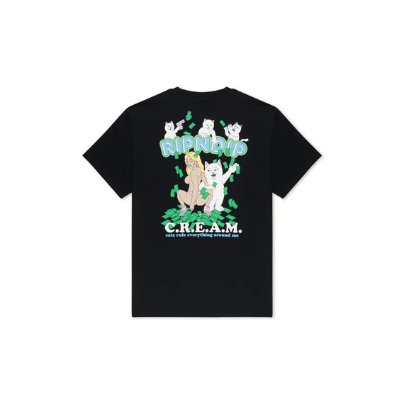 Ripndip Club Cream Black Tee 